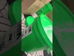 Pantalla que imprime los cubos plásticos blancos 5 galones con la tapa