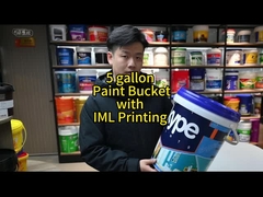 Cubo de plástico redondo de 70 ml de grosor para un embalaje duradero y seguro