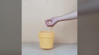 Cubo de plástico duradero de calidad alimentaria 2L