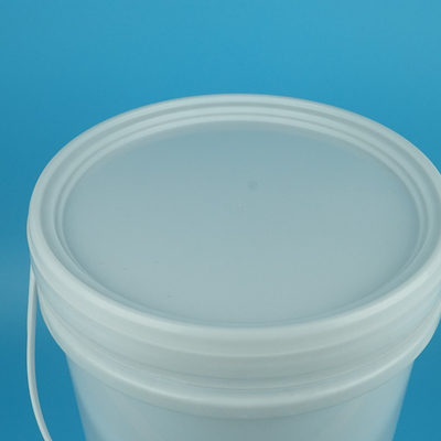 Cubo de plástico redondo con tapa y asa de 16,5 litros para pintura de látex