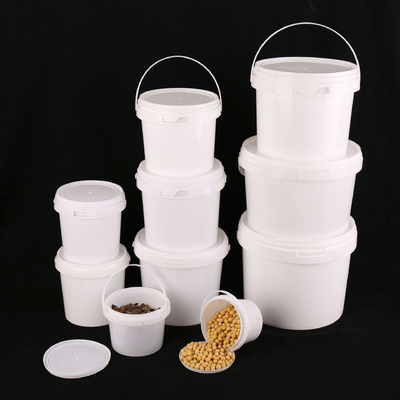 Cubo de plástico blanco para almacenamiento de alimentos con método de pago T/T