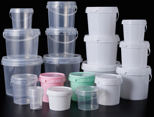 Cubo con tapa Cubo de plástico para alimentos para impresión IML o transferencia térmica o serigrafía