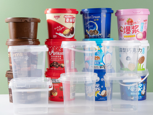 Capa del cubo de alimentos de plástico de PP/HDPE disponible para entrega inmediata