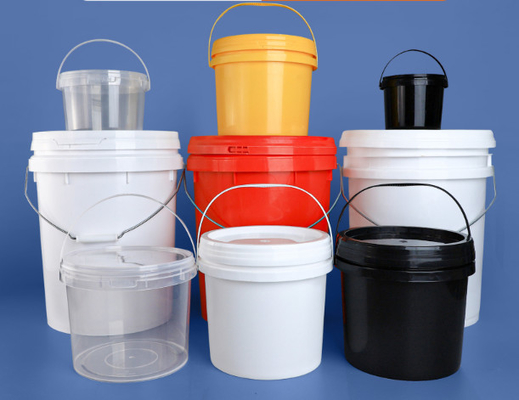 1L 5L 20L Capacidad de plástico redondo cubo para aplicaciones versátiles