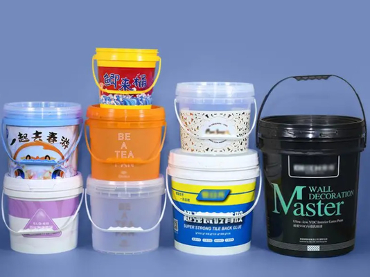 Cubo de plástico transparente para envases de alimentos Impresión IML personalizable Superficie lisa