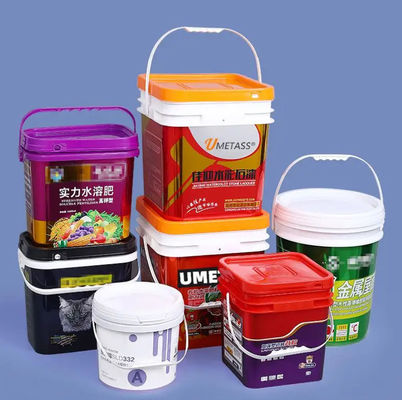 Cubo de pintura de plástico resistente al óxido, capacidad de 3 galones para uso industrial y comercial