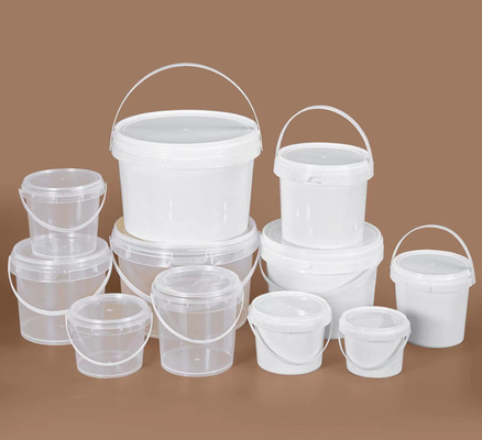 Cubo de plástico transparente duradero y personalizable con superficie lisa y espesores variables