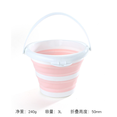 Cubo de plástico plegable de 10L diseño de ahorro de espacio para acampar lavado de coches aventuras al aire libre