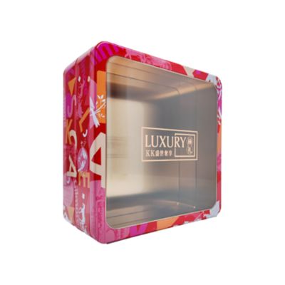 Pequeña lata decorativa de metal resistente y perfecta para tus soluciones de embalaje