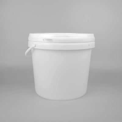 Cubo de pintura de plástico blanco a prueba de fugas de 2 kg