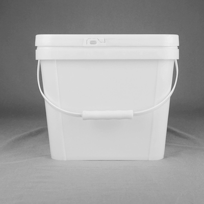 ISO9001 cubo plástico del cuadrado del galón 6L de la certificación 1,5 para el marisco