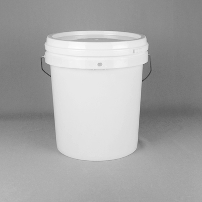 Pantalla que imprime los cubos plásticos blancos 5 galones con la tapa