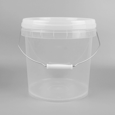 10L modificó el plástico transparente para requisitos particulares Toy Buckets Plastic Beach Pails con las tapas