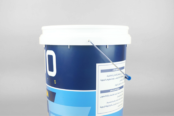 Cubo de la pintura de la categoría alimenticia 20L impresión blanca de la pantalla de 5 cubos del galón