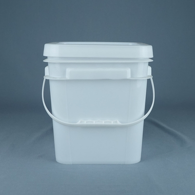 La caja fuerte de la comida los cubos plásticos cuadrados de 10 litros con las manijas modificó color para requisitos particulares