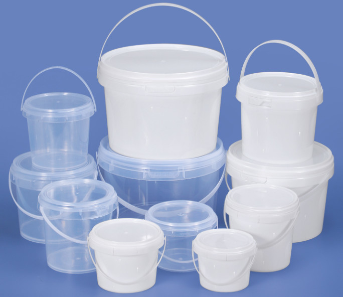 El cubo plástico material de la comida del HDPE blanco o el otro color 0.2L-20L