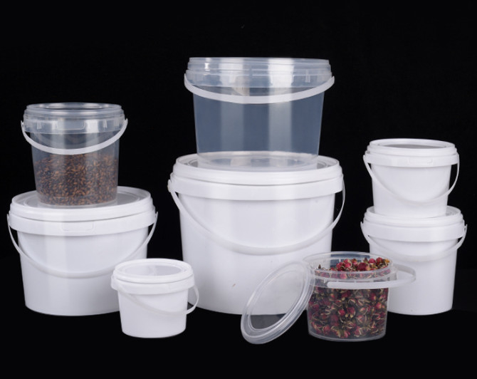 El cubo plástico material de la comida del HDPE blanco o el otro color 0.2L-20L
