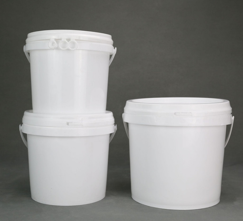 Cubo químico con tapa blanca de PP/HDPE incluido para la impresión de pantalla de transferencia térmica IML