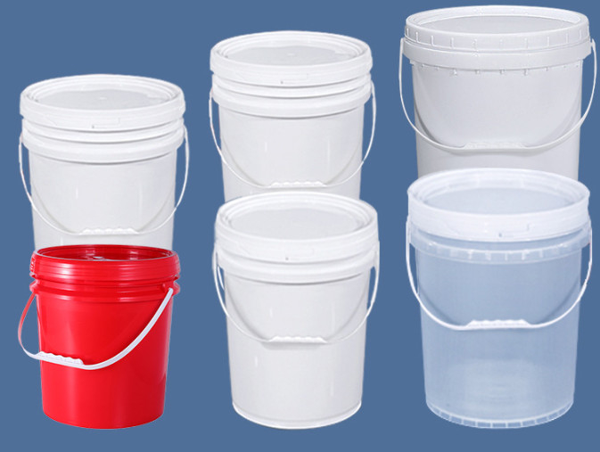 Almacenamiento de lubricantes industriales blancos de uso pesado 20L Capacidad PP/HDPE Cubo con característica