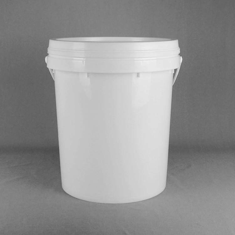 20L Snap On Lid Cubo de plástico apilable de 15,5 altura 11,5 diámetro diseño blanco personalizable