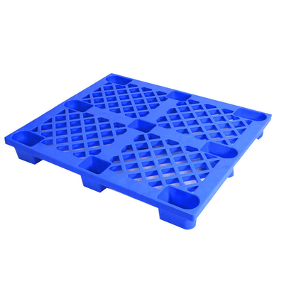 HDPE 9 pies de plataforma de plástico encajable de 4 vías de entrada de una sola cara