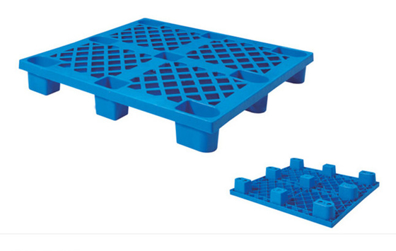 OEM 9 pies de plástico apilables pallet resistente al desgaste