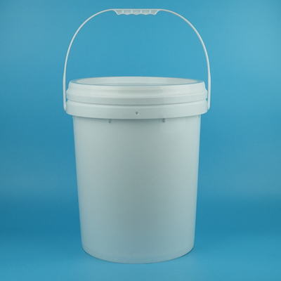 Bidón De Plástico Redondo De 19 Kg Con Asa Y Tapa Para Pintura