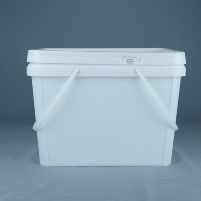 cubo plástico del cuadrado 20kg modificado para requisitos particulares para la pintura de piedra anti