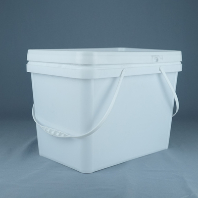 cubo plástico del cuadrado 20kg modificado para requisitos particulares para la pintura de piedra anti