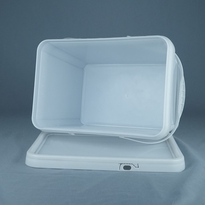 cubo plástico del cuadrado 20kg modificado para requisitos particulares para la pintura de piedra anti