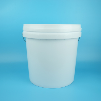 El cubo plástico redondo moldeado con la tapa del sello como sea necesario colorea