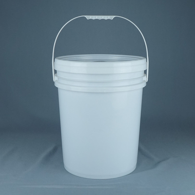 peso ligero reciclable del tambor plástico de la ronda 18kg para la pintura de látex