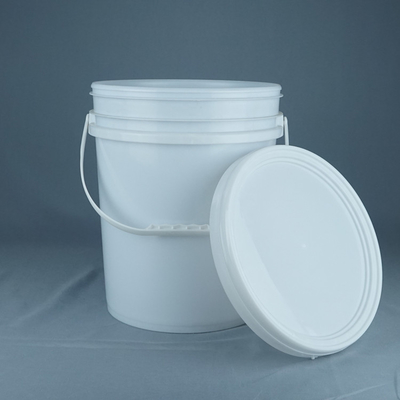 peso ligero reciclable del tambor plástico de la ronda 18kg para la pintura de látex