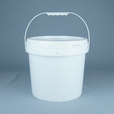Manilla de plástico redondo cubo de plástico para el transporte de productos químicos