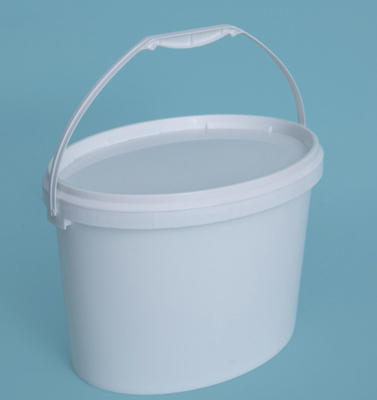 Material PP / HDPE Cubo de plástico oval con impresión IML o impresión en pantalla