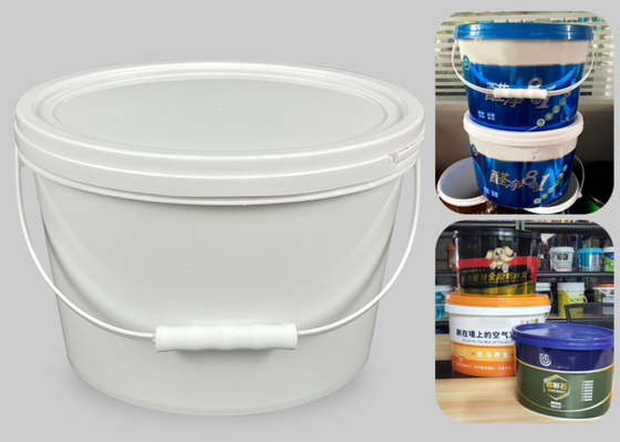 Cubo plástico oval adaptable PP/HDPE con IML o la impresión termal de la transferencia o de la pantalla
