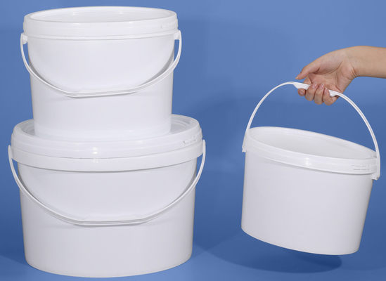 Cubo de plástico oval personalizable para alimentos juguetes de frutas y almacenamiento