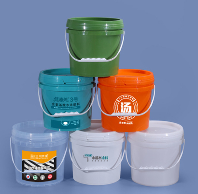 Cubo práctico de plástico para almacenamiento / cubo de grado alimenticio con mango