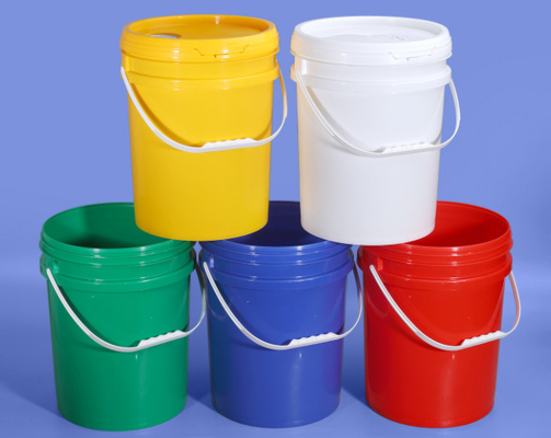 Gasket de color personalizado 5 galones baldes de plástico con capacidad de 20 litros