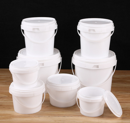 Recolección gratuita Logotipo personalizable Cubo de plástico para alimentos Material PP/HDPE