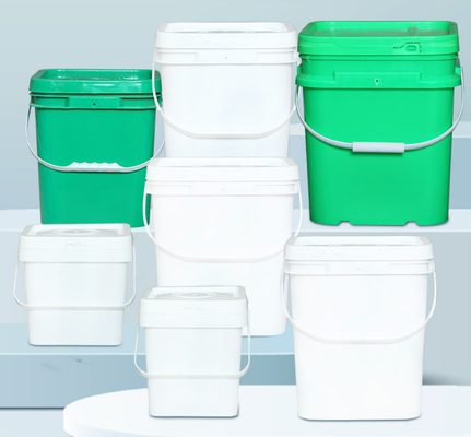 100% de materias primas Cubo de plástico cuadrado para almacenamiento Contenedor de plástico cuadrado