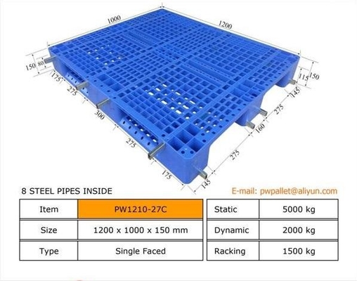 Solución de embalaje eficiente Paleta de plástico apilada de OEM