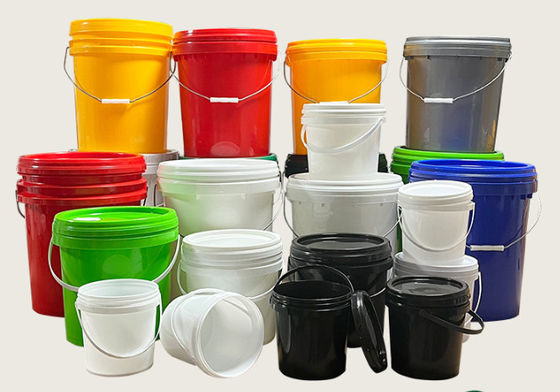 Cubo de pintura de plástico de 1,2 kg resistente a los rayos UV y a los impactos