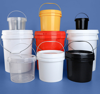 Cubo de plástico redondo de 10 litros para almacenar agua a granel