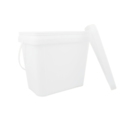 Cubo de plástico cuadrado PP para pintura 100% materias primas vírgenes Cuadrado