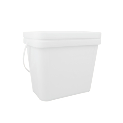 Cubo de plástico cuadrado PP para pintura 100% materias primas vírgenes Cuadrado