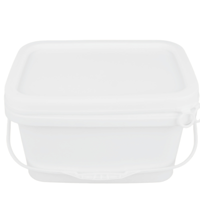 1.2 Kg Contenedor de plástico cuadrado hecho con 100% de materias primas PP