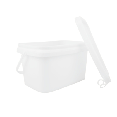 1.2 Kg Contenedor de plástico cuadrado hecho con 100% de materias primas PP