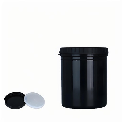 Jar de plástico ecológico con tapa y fondo en una sola pieza reciclable