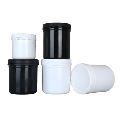 Jarrón de plástico de volumen de 1000 ml con tapa atornillada Fuerte y duradero